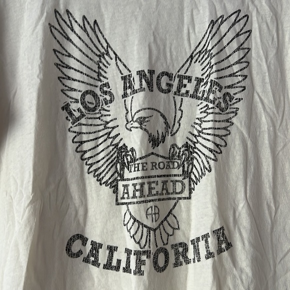 NWT Anine Bing Milo Tee Black Eagle Vintage Inspired Tee Small - Picture 5 of 12
